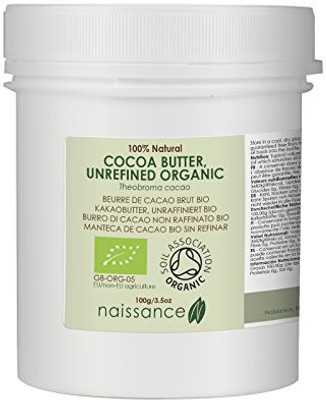 

Naissance Organic Cocoa Butter Unrefined 3.5 Oz. Use For Diy Lip Balms, Moisturizing For Face, Body, Hair And Stretch Marks.(103.51 ml)