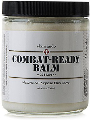 

Skincando Combat Ready Skin Balm 8Oz By - All Natural - Intensive Moisturizer - Skin Cream - Organic Ingredients - Apricot Kernel Oil - Grapefruit Seed Extract - Black Spruce - Black Tea Moisturizer(236.59 ml)