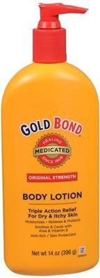 

Gold Bond Medicated Body Lotion - Original Strength - Net Wt. 14 Oz (396 G) Each - Pack Of 3(414.03 ml)