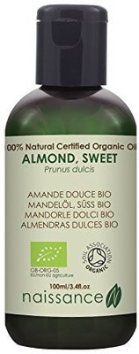 

Naissance 100% Pure Cold Pressed, Certified Organic, Almond Sweet Oil 3.5 Fl. Oz. For Skin Moisture And Harmony, Hair Conditioning And All Over Body Hydration(103.51 ml)