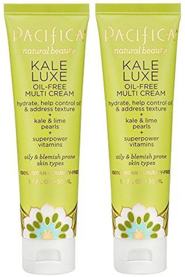 

Pacifica Kale Luxe Oil-Free Multi Cream (Pack Of 2) With Aloe Barbadensis Leaf Juice, Lime Pearls Extract, Kale Extract And Vitamin E, 1.7 Fl. Oz.(50.28 ml)