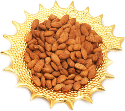 

Ghasitaram Gifts Golden Shell Almond Platter Almonds(600 g, Box)