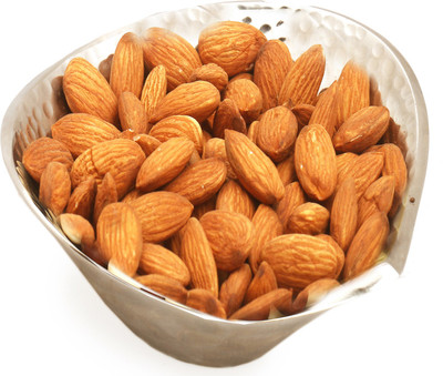 

Ghasitaram Gifts Silver Aluminium Almonds Bowl Almonds(500 g, Box)