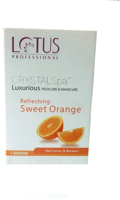 

Lotus Professional Crystalspa Luxurious Pedicure & Manicure Kit (Sweet Orange)(84 g, Set of 1)