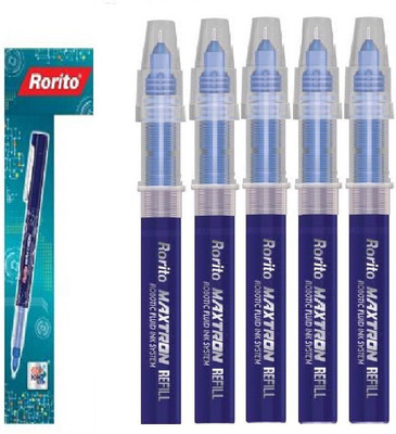 

rorito MAXTRON ROBOTIC FLUID INK SYSTEM 5 PEN AND 5 REFILL Gel Pen(Pack of 5)