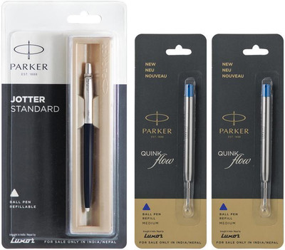 PARKER Ball Pen Ball Pen(Pack of 3, Ink Color - Black,Blue)