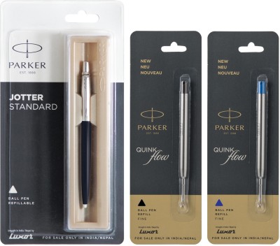 PARKER Ball Pen Ball Pen(Pack of 3, Ink Color - Black,Blue)