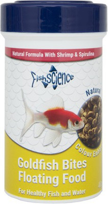

Fishscience Goldfish Bites floating food 100gm Sea Food 100 g Dry Fish Food