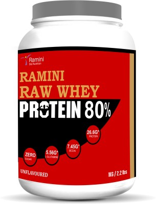 RAMINI BIONUTRITION RAW WHEY PROTEIN - UNFLAVOURED - 1 Kg Whey Protein(1 kg, Unflavored)