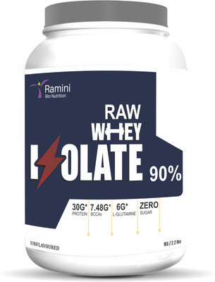 

RAMINI BIONUTRITION RAW WHEY ISOLATE - UNFLAVORED - 1 Kg Whey Protein(1 kg, Unflavored)