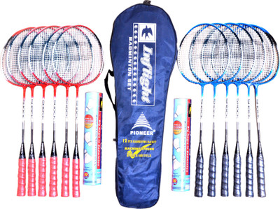 

Pioneer INFLIGHT BADMINTON Multicolor Strung Badminton Racquet(G4 -3.25 Inches, 1.800 g)