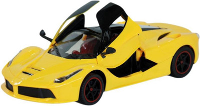 3D Eye Ferrari Toy Car_501(Yellow)