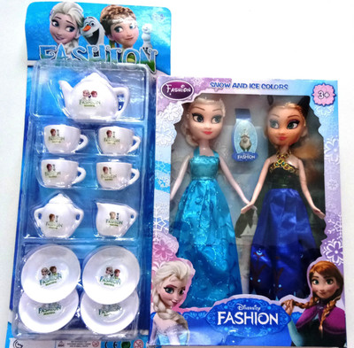 

Fashion tea time with frozen anna elsa dolls kids birthddddday gift love girl