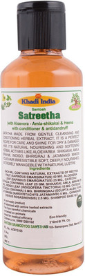 

Khadi India Satreetha With Aloevera- Amla-Shikakai & Heena with Conditioner & Antidandruff Shampoo (210 ml)(210 ml)