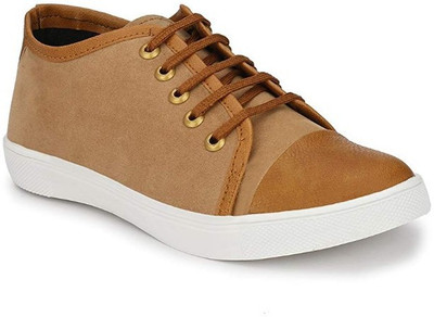 

OPTIFEET Men's Tan Canvas Sneakers Sneakers For Men(Tan