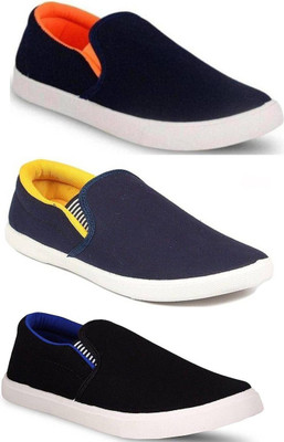 

Lifecart Slip On Sneakers For Men(Multicolor
