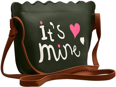 Shubh Creations Women Casual Green PU Sling Bag
