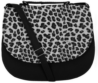 

BumBart collection Women Evening/Party Black PU Sling Bag