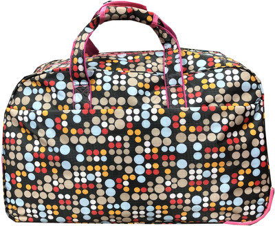 

virginia DUFFLE BAG WITH WHEEL Small Travel Bag(Multicolor)
