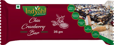 

indyah Chia Cranberry Granola Bar(210 g, Pack of 6)