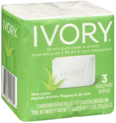 

Ivory Aloe Bath Bar, 3 count(270 g, Pack of 3)