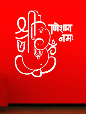 ALLURE 67 cm Ganpati Self Adhesive Sticker(Pack of 1)
