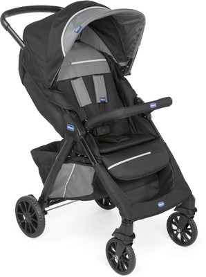 

Chicco Kwik.One Stroller Jet Black Stroller(No Recline position, Black)