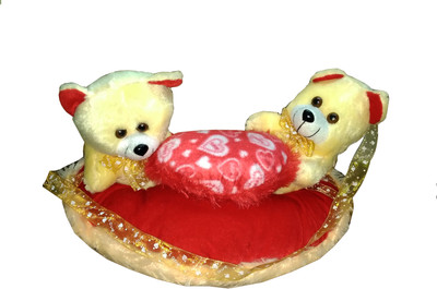 

Connect eCom Teddy Love Pair With Sitting Heart cm 20 - 20 cm (Red) - 35 cm(Multicolor)