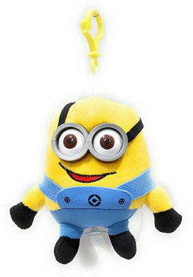 

CREATIVEVILLA CUTE DAVE MINION KEYCHAIN STUFFED PLUSH SOFT TOY - 13 cm(Multicolor)