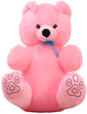 ATTRACTIVE 3.5 FEET PINK SITTING SOFT LARGE TEDDY BEAR - 105 cm(Pink)