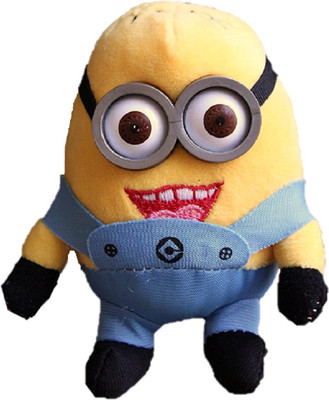 

CREATIVEVILLA CUTE JERRY MINION KEYCHAIN STUFFED PLUSH SOFT TOY - 13 cm(Multicolor)