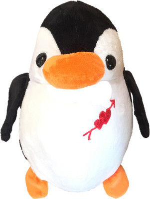 

CREATIVEVILLA CUTE BLACK PENGUIN STUFFED PLUSH SOFT TOY - 27 cm(Black)