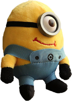 

CREATIVEVILLA CUTE BOB MINION KEYCHAIN STUFFED PLUSH SOFT TOY - 13 cm(Multicolor)