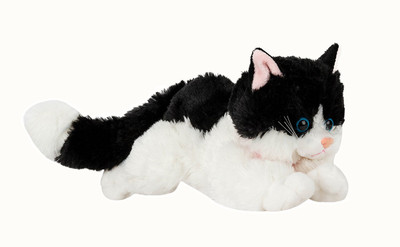 

ShopinBag Small Lying Cat Cute Soft & Plush toy as Special Gift - 30 cm(Black)
