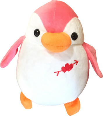

CREATIVEVILLA CUTE PINK PENGUIN STUFFED PLUSH SOFT TOY - 27 cm(Pink)
