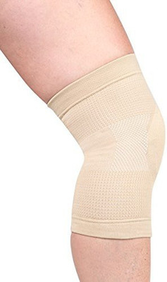 

G.M.S Rehabilitation Stretchable Knee Cap for Pain Relief - (Pair) Knee Support Knee Support (XXL, Grey), Beige