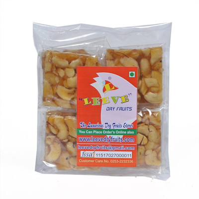 

Leeve Dry fruits Cashew Chikki | Kaaju Chikki(400 g, Pouch)
