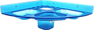 

DECZO 5 in 1 Unbreakable Blue Color Soap Holder, Toothpaste Holder With Tumbler(Blue)