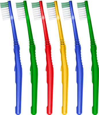 

aquawhite Junior Champ Bristles, Health & Personal Care Ultra Soft Toothbrush(Pack of 6)