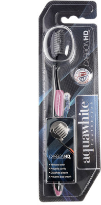 

aquawhite Carbon HD, Pink , Carbon Infused Bristles.Health & Personal Care Ultra Soft Toothbrush