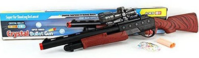 

Sanyal 24 Inches Toy Pump Action Shot-Gun For Kids, 2 in 1 Toy Gun With Crystal And Soft Bullets(Multicolor)