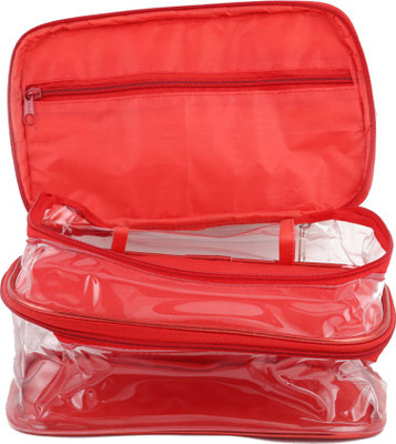 

LadyBugBag Cosmetic Pouch(Beige, Red)
