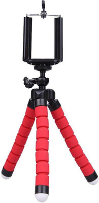 

SAFESEED Universal Flexible Octopus Style Mobile Phone & Camera Tripod(Red, Supports Up to 230 g)