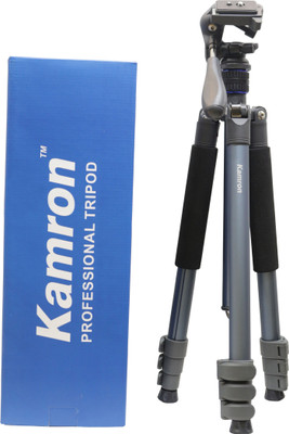 

Kamron Professional Lightweight Tripod with 3 Way Head for DSLR Cameras, Camcorders for Photo/Video (Load Capacity 8kg) Tripod(Black, Supports Up to 8000 g)