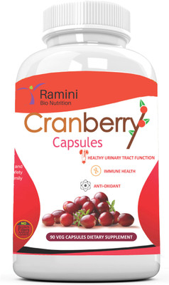 

RAMINI BIONUTRITION CRANBERRY -500 mg - 90 Veg Capsules(1 No)