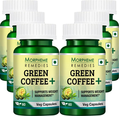 

Morpheme Remedies Green Coffee+ (Garcinia + Green Coffee + Green Tea) (Pack Of 6)(60 No)
