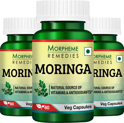 

Morpheme Remedies Moringa 500mg Extract (Pack of 3)(180 No)