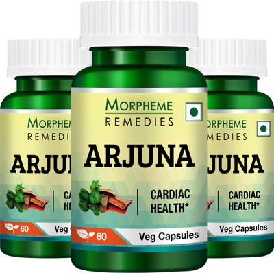 

Morpheme Remedies Terminalia Arjuna 500mg Extract (Pack Of 3)(180 No)