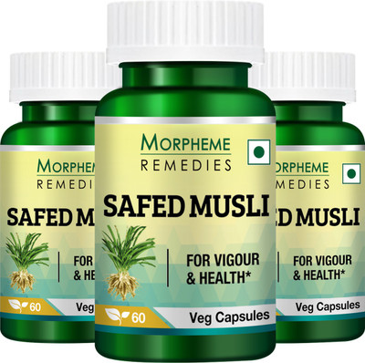

Morpheme Remedies Safed Musli Extract 500 mg (Pack Of 3)(180 No)