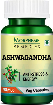 

Morpheme Remedies Ashwagandha (Withania somnifera) 500mg Extract(60 No)